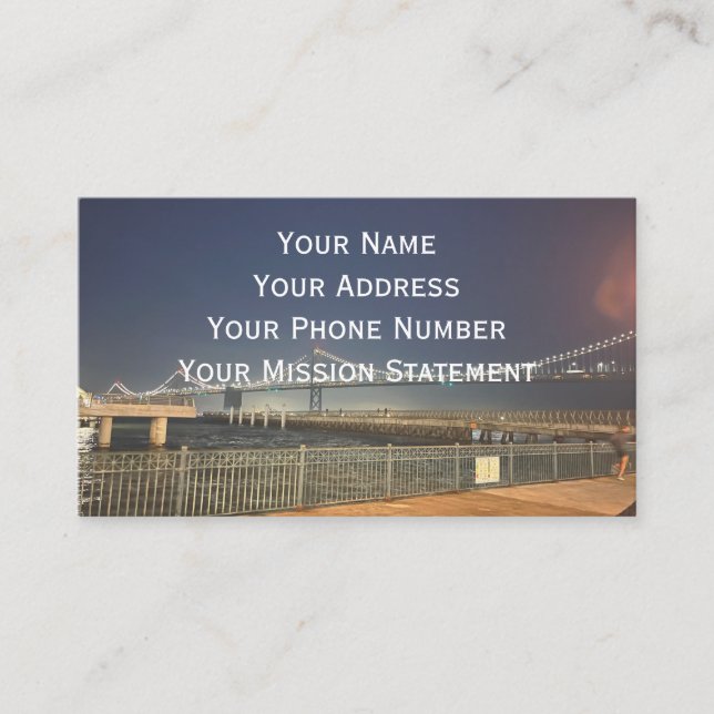 San Francisco Bay Bridge Business Card (Front)