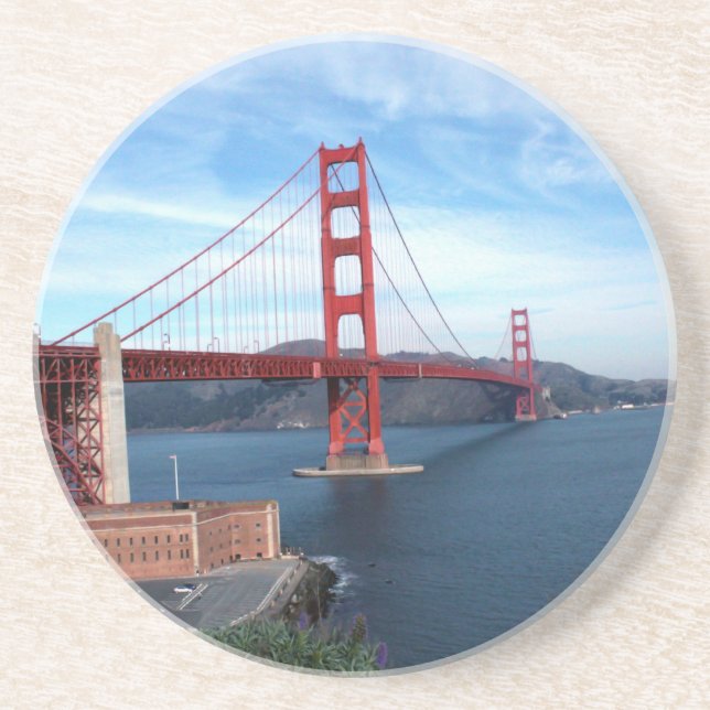 San Francisco Bay Bridge Drink Coaster (Front)