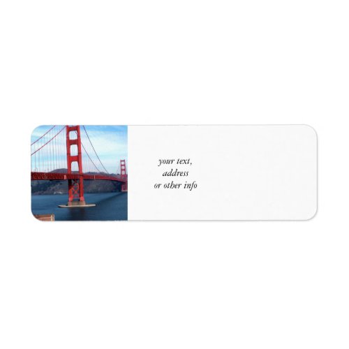 San Francisco Bay Bridge Label