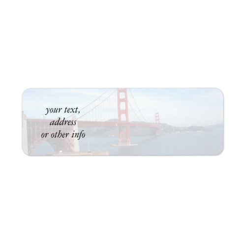 San Francisco Bay Bridge Label