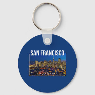 San Francisco Bay - California Cityscape  Keychain