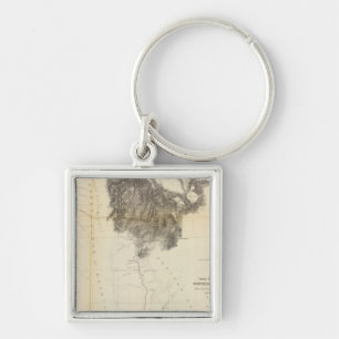 San Francisco Bay to N boundary of California Keychain