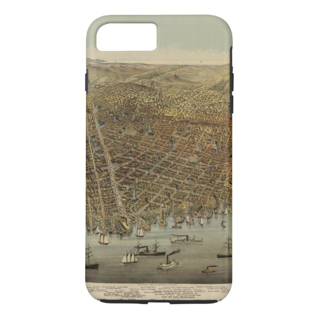 San Francisco Birds eye view Case-Mate iPhone Case (Back)
