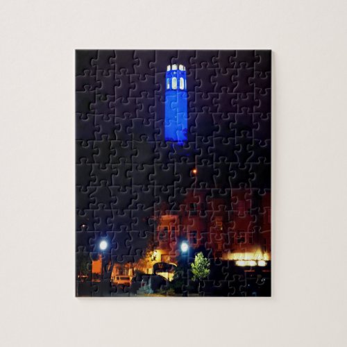 San Francisco Blue Coit Tower Jigsaw Puzzle