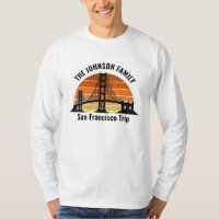 San Francisco Bridge Sunset Custom Long Sleeve