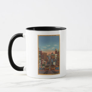 San Francisco, CA - Cable Cars going up Mug