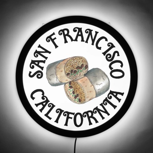 San Francisco CA California Mission Burrito Food LED Sign