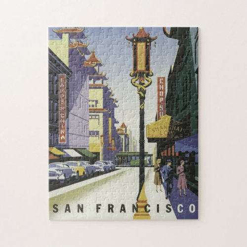 San Francisco CA  Chinatown in California Jigsaw Puzzle