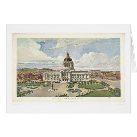 San Francisco, CA. City Hall (0286A) Cards (Front Horizontal)