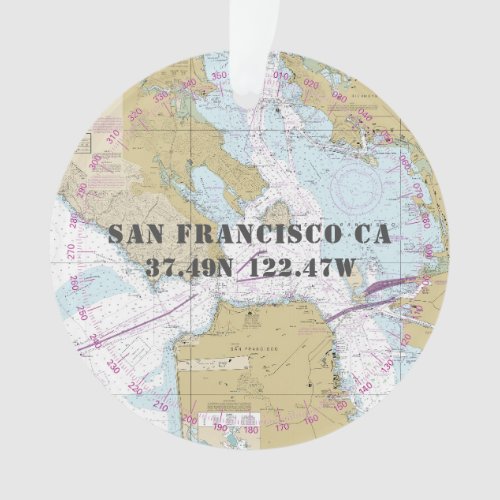 San Francisco CA Commemorative Nautical 2_Sided Ornament