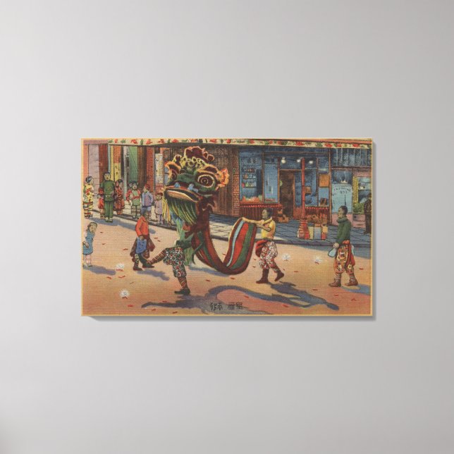 San Francisco, CA - Dance of the Magnificent Canvas Print (Front)