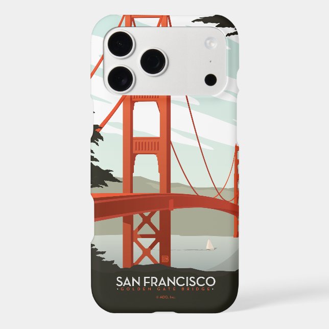 San Francisco, CA - Golden Gate Bridge Case-Mate iPhone Case (Back)