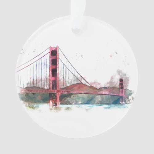 San Francisco CA _ Golden Gate Bridge Ornament