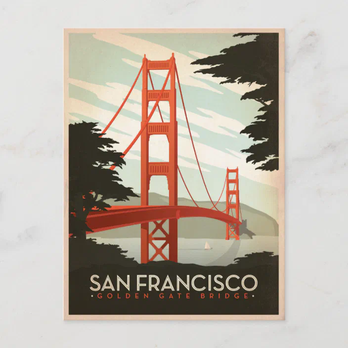 San Francisco California United States 9G Postcard The Golden Gate Bridge 