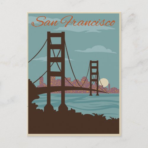 San Francisco CA _ Golden Gate Bridge Postcard