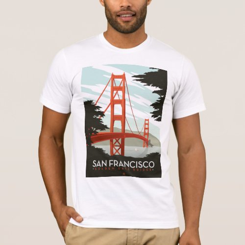 San Francisco CA _ Golden Gate Bridge T_Shirt