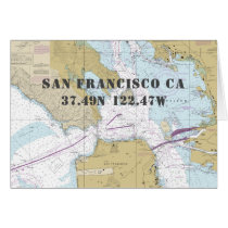 San Francisco CA Nautical Navigation Chart Boater Cards