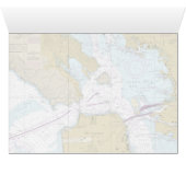 San Francisco CA Nautical Navigation Chart Boater Cards (Inside Horizontal (Bottom))
