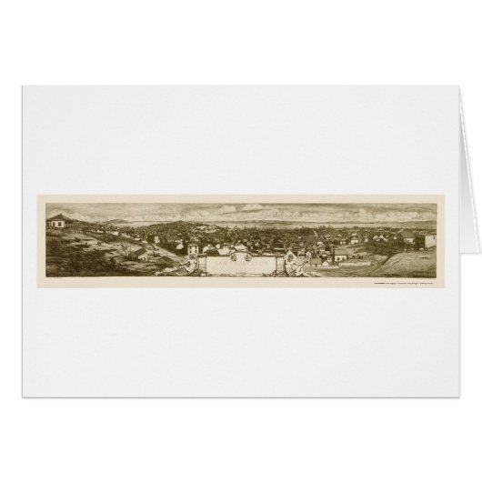 San Francisco, CA Panoramic Map - 1856 Cards (Front Horizontal)