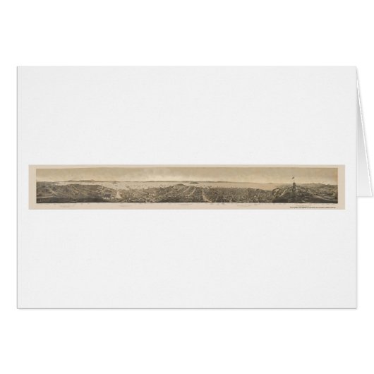 San Francisco, CA Panoramic Map - 1862 Cards (Front Horizontal)