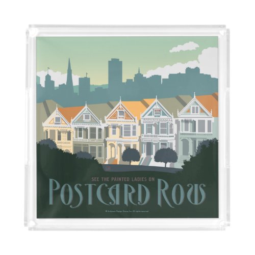 San Francisco CA _ Postcard Row Acrylic Tray