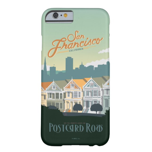 San Francisco, CA - Postcard Row Case-Mate iPhone Case (Back)