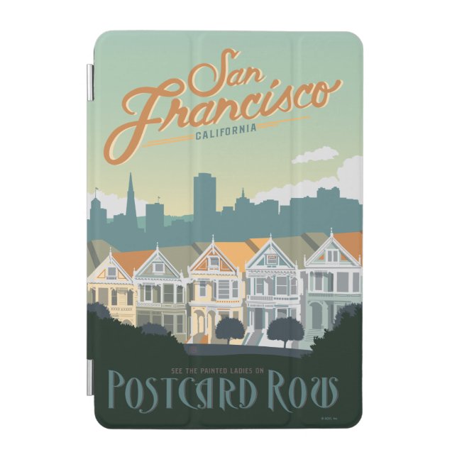 San Francisco, CA - Postcard Row iPad Mini Cover (Front)