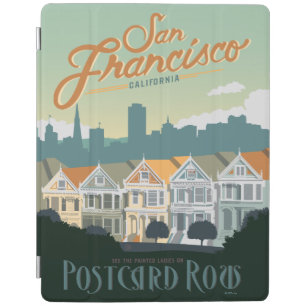 San Francisco, CA - Postcard Row iPad Smart Cover