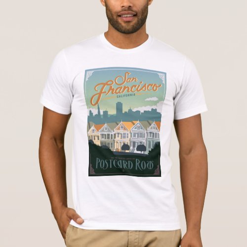 San Francisco CA _ Postcard Row T_Shirt