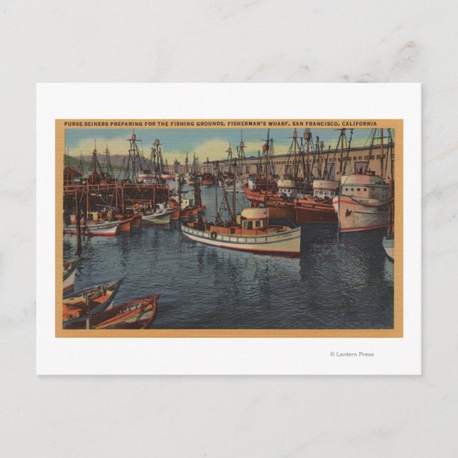 San Francisco, CA Purse-Seiners at Fisherman's Postcard (Front)