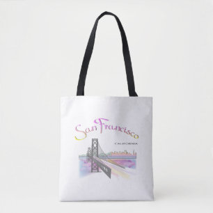 San Francisco, CA, Rainbow, Cool Tote Bag