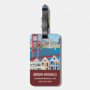 San Francisco, CA   The City By The Bay Luggage Tag