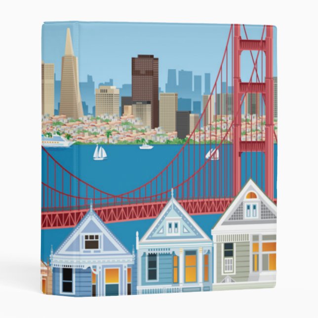 San Francisco, CA | The City By The Bay Mini Binder (Front/Spine)