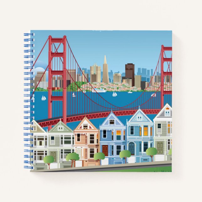 San Francisco, CA | The City By The Bay Notebook (Front)