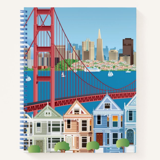 San Francisco, CA | The City By The Bay Notebook (Front)