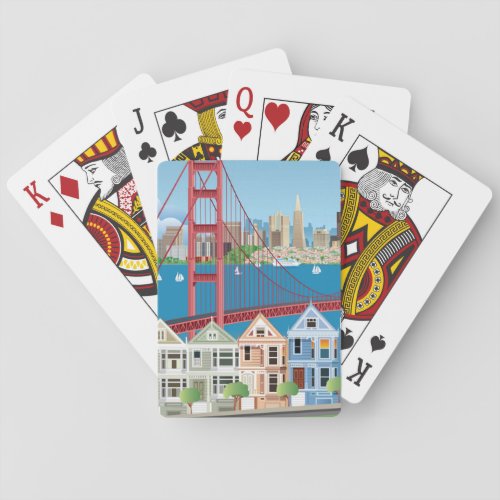 San Francisco CA  The City By The Bay Playing Cards