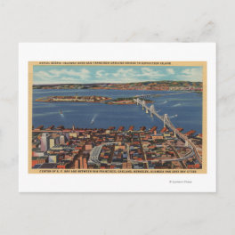 San Francisco, CAAerial View of S. F. Bridge Postcard