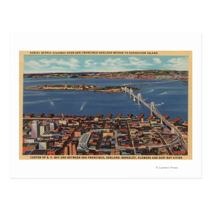 San Francisco, CAAerial View of S. F. Bridge Post Card