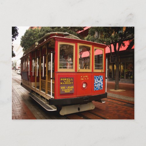 San Francisco Cable Car 2014 Calendar Postcard