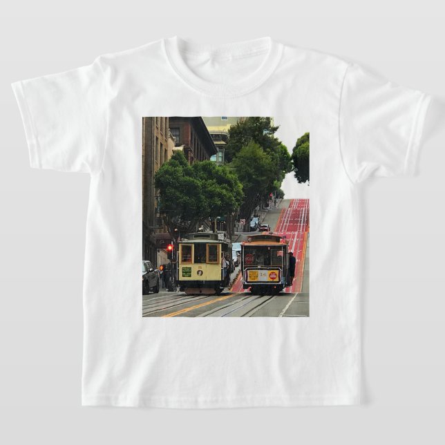 San Francisco Cable Car #2 T-shirt (Laydown)