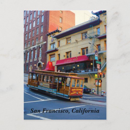 San Francisco Cable Car 5 Postcard