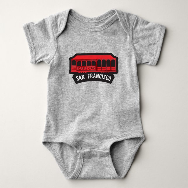 San Francisco - Cable Car Baby Bodysuit (Front)