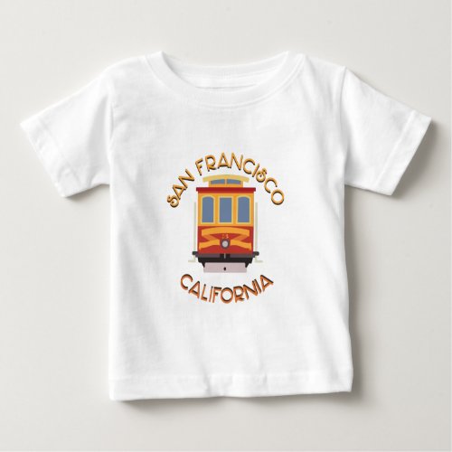 San Francisco Cable Car Baby T_Shirt