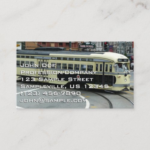 San Francisco Cable Car Business Card