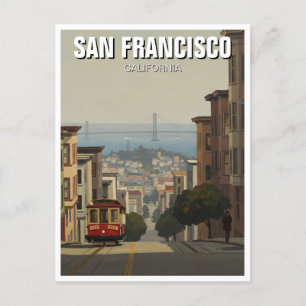 San Francisco Cable Car California Postcard