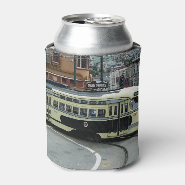 San Francisco Cable Car Can Cooler (Can Front)