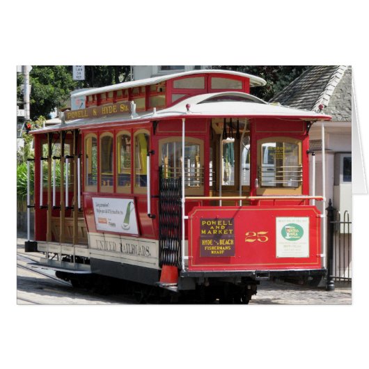 San Francisco Cable Car Cards (Front Horizontal)