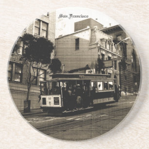 San Francisco Cable Car Drink Coaster