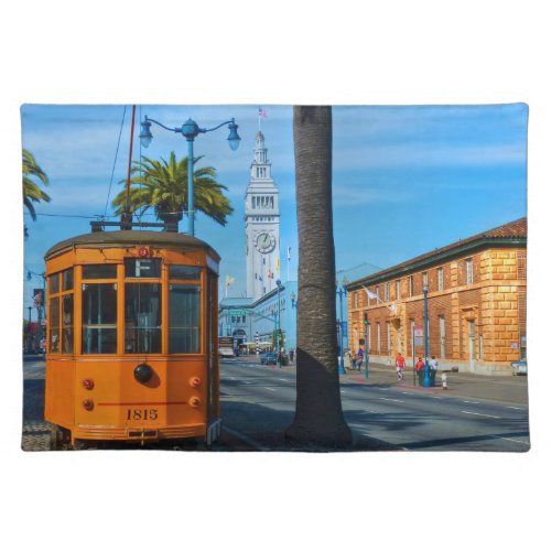 San Francisco Cable Car  Ferry Building Placemat