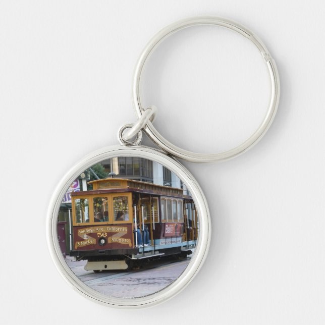 San Francisco Cable Car Keychain (Front)